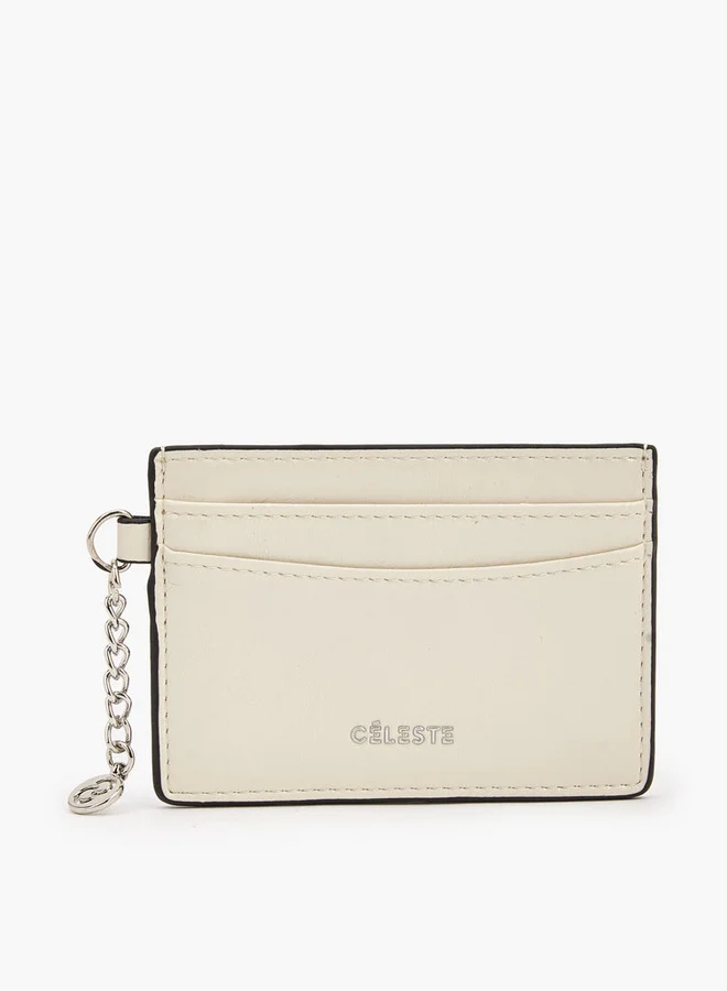 Celeste Solid Card Holder With Charm